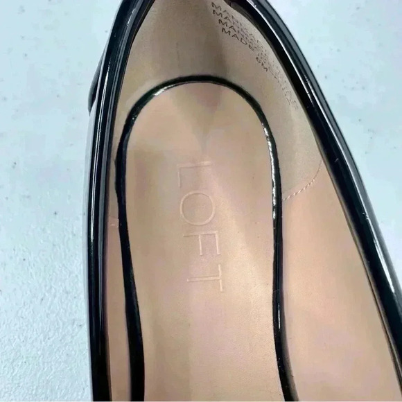 LOFT Women’s Crystal Black Patent Loafers Beautifuly Crystal Embellished Size 6M - Picture 11 of 15